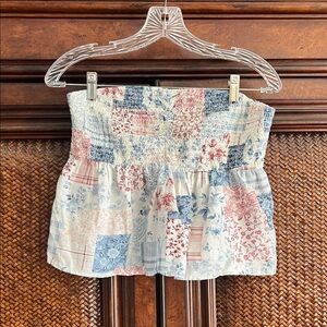 American Eagle Outfitters Patchwork Kids Top - Blue, Red, White